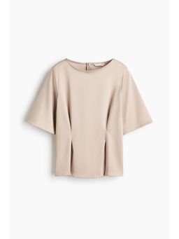H&M - Women Beige Waisted blouse