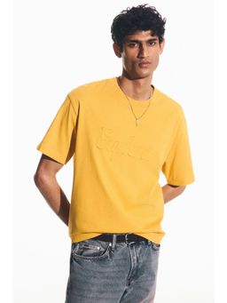 H&M - Men Yellow Loose Fit T-shirt