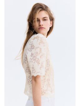 H&M - Women White Lace top