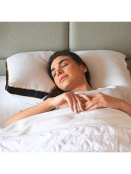 SLEEPSIA - Microfiber Pillows For Sleeping (Blue) (Pack Of 1)