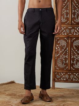 Vastramay - Men's Black Cotton Pant Style Pyjama
