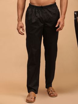 Vastramay - Men's Black Cotton Pant Style Pyjama