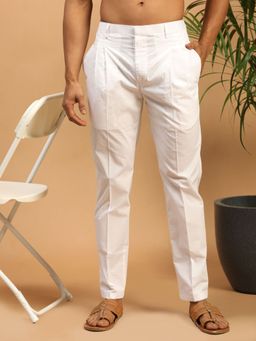 Vastramay - Men's White - Pant Style Pyjama