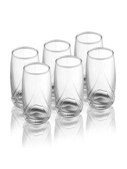 At Home by Nilkamal - Arias 240 ml Whisky Glasses (Set of 6)