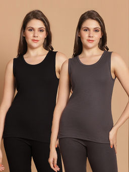 Aerowarm - Multi-Color Solid Cotton Regular Thermal Tops