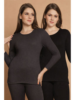 Aerowarm - Multi-Color Solid Cotton Regular Thermal Tops