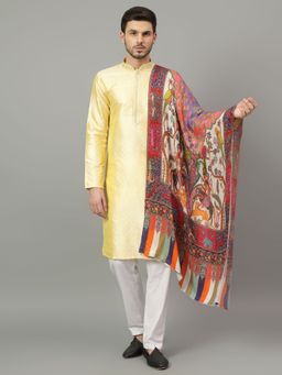 Mizash - Modal Silk Extra Soft Printed Stole - White