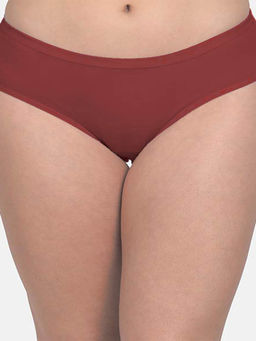 Mod & Shy - Brown Purple Solid Hipster Briefs