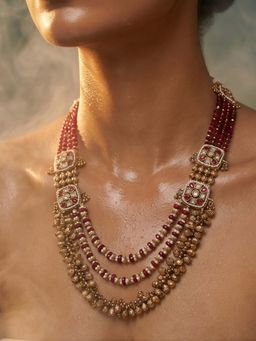 Tussya by Shreya - Ivara Moissanite Necklace with Earrings