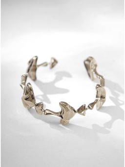 Outhouse - Shroomhead Bangle In Silver Finish