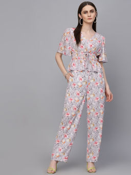 Gipsy - Pink Floral Georgette Co-Ord (Set of 2)