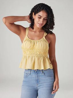 Levi's - Womens Solid Regular Fit Crop Top