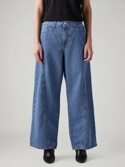 Levi's - Womens Blue Loose Fit Mid Rise Jeans
