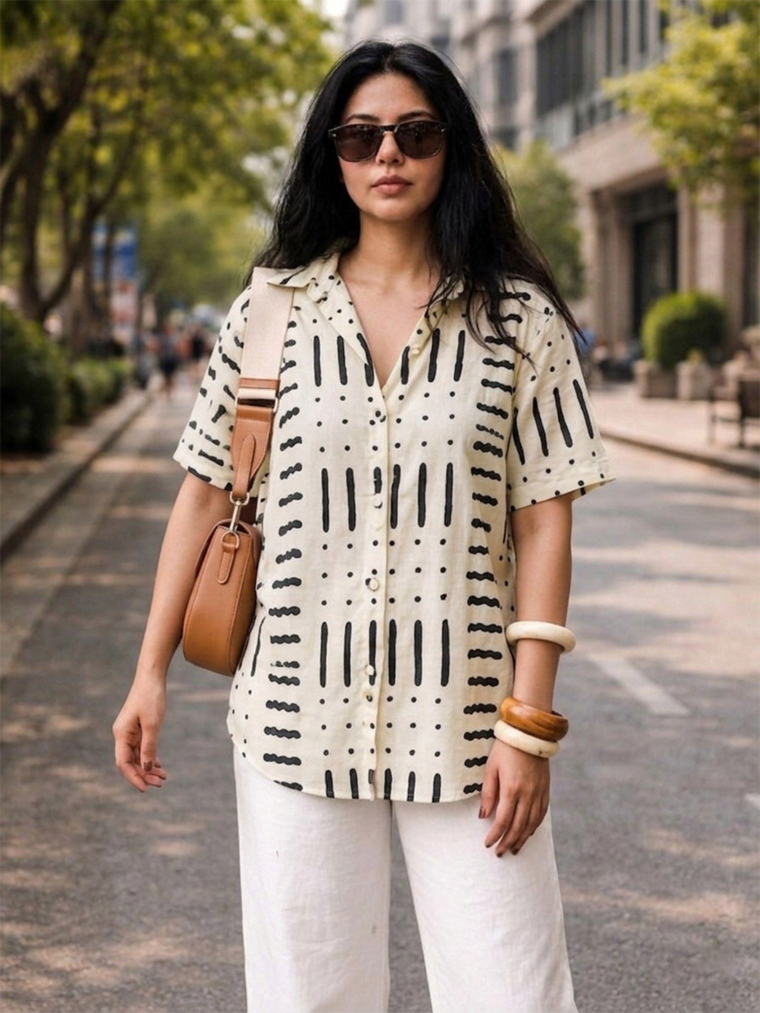 qurvii Ivory Printed Shirt-picture-17