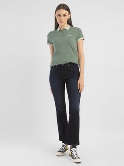 Levi's - Womens High Rise 725 Slim Bootcut Fit Navy Blue Jeans