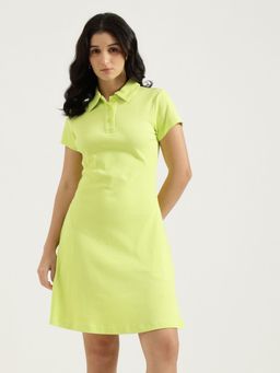 United Colors of Benetton - Polo Neck Ribbed Mini Dress