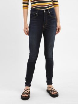 Levi's - Womens Mid Rise Regular Fit Navy Blue Jeans