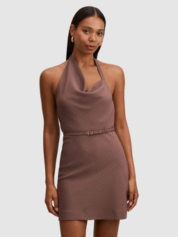 Forever New - Brynlee Halter Neck Mini Dress with Belt