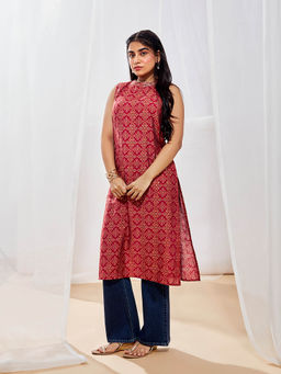 Vastramay - Red Printed Kurta