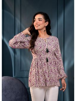 Juniper - Multi-Color Floral Printed Viscose Tunic