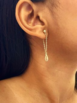 ISHKAARA - Gold-Plated Contemporary Drop Earrings