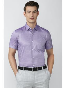 Peter England - Men Purple Slim Fit Formal Shirt