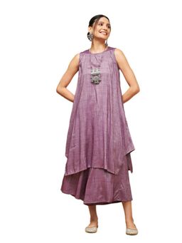 InWeave - Mauve Lurex Short Kurta