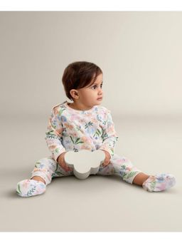 My Milestones - Girls Multi-Color Printed Romper