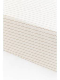 H&M - White Patterned Satin Fitted Sheet