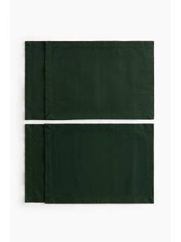 H&M - Green 4-Pack Cotton Place Mats