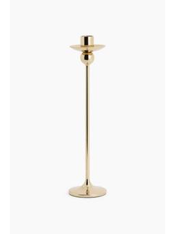 H&M - Gold Tall Stainless Steel Candlestick