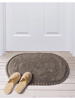 Fabindia - Grey Cotton Woven Bathmat