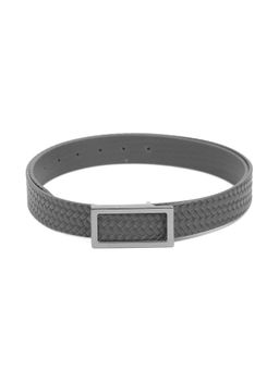 Calvadoss - Men Black Textured Leather Belts