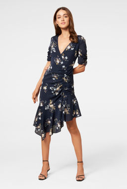 Forever New - Aleena Ruched Asymm Wrap Dress