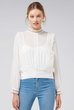 Forever New - Brittany Embroidered Blouse