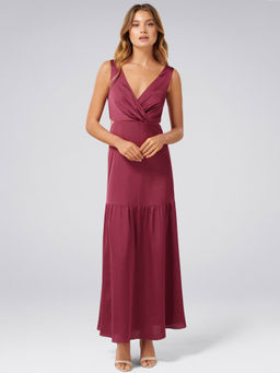 Forever New - Alia Cut Out Satin Maxi Dress