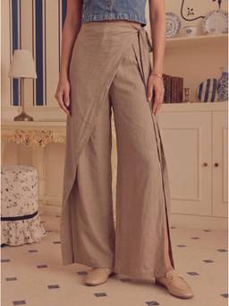 Sage By Mala - Taupe Pareo Trousers