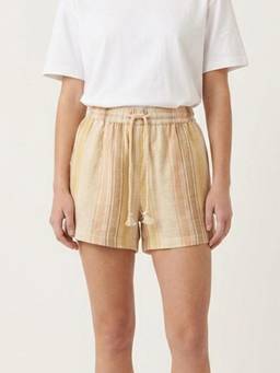 Scoup - Cotton Stripe Yellow Shorts