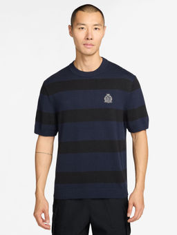 Nike - Men Navy Blue Stripes Club T-shirt - IO4167-451