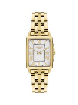Lee Cooper - Analog Silver Rectangle Dial Women's Watch (LC07940.130) - White (M)
