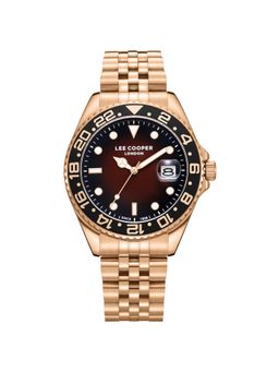 Lee Cooper - Analog Brown Round Dial Men's Watch (LC08142.440) (M)
