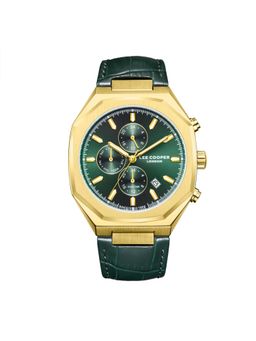 Lee Cooper - Analog Green Round Dial Men's Watch (LC08168.175) (M)