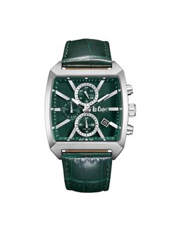 Lee Cooper - Analog Green Tonneau Dial Men's Watch (LC08180.375) (M)