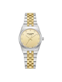 Lee Cooper - Analog Gold Round Dial Women's Watch (LC08204.210) (M)