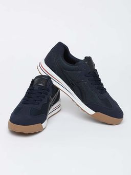 Snitch - Navy Mesh Solid Sneakers