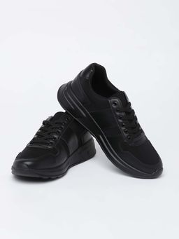 Snitch - Black Solid Sneakers