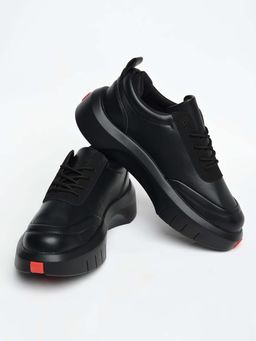 Snitch - Black Solid Casual Sneaker