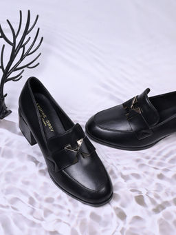 Ronnie Grey - Women Black Solid Loafers