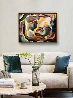 The Art House - Abstract Painting Multicolor (40X30 Inches)
