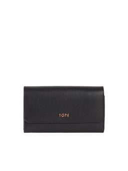 tohl - Allen Womens Flapover Wallet - Charcoal Black